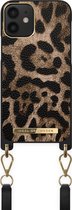 Ideal of Sweden Phone Necklace Case iPhone 12 Mini Midnight Leopard
