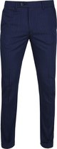 Suitable - Pantalon Pisa Strepen Navy - Slim-fit - Pantalon Heren maat 52