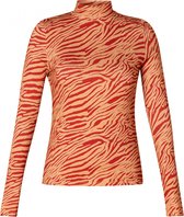 IVY BEAU Sharona Jersey Shirt - Red/Multi-Colour - maat 40