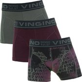 Vingino jongens boxershorts 3-Pack - Imperial Green  - 176