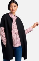 Coat-cardigan met ronde hals