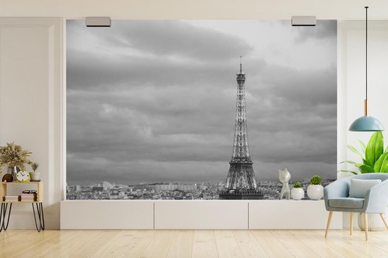 Papier fotobehang Tour Eiffel illuminée au crépuscule