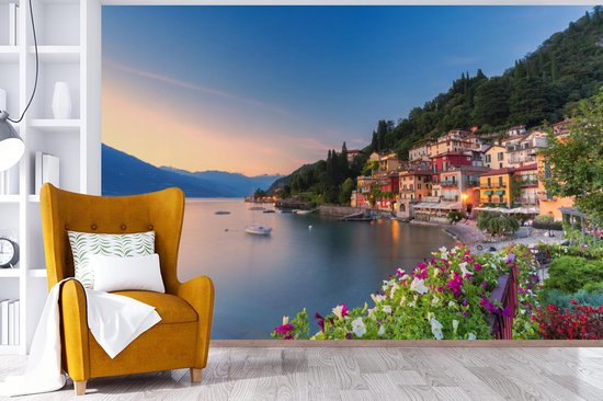 Papier peint Papier peint photo en vinyle - Coucher de soleil en Italie largeur 450 cm x hauteur 300 cm - Tirage photo sur papier peint (disponible en 7 tailles)