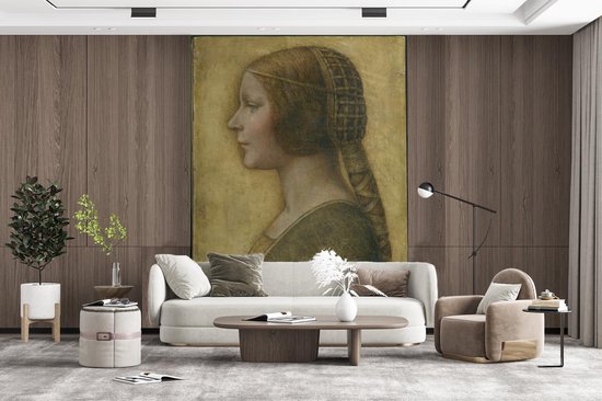 Papier peint - Papier peint Papier peint photo La Bella Principessa - Leonardo de Vinci - Largeur 190 cm x hauteur 260 cm