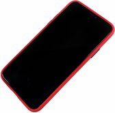 Apple iPhone Xs Max - Silicone transparante hard hoesje Daan rood - Geschikt voor