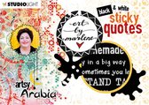 Studio Light Sticker Art By Marlene Quotes Artsy Arabia nr.03 STICKERBM03 8x12cm