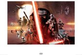 Pyramid Star Wars Episode VII Galaxy Kunstdruk 80x60cm Poster - 80x60cm