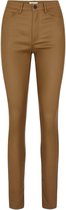 Object Broek Objbelle Mw Coated Pants Noos 23032968 Sepia Dames Maat - 36