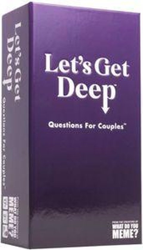 What Do You Meme? Let's get Deep (US Version) - Questions for Couples from Age 17+ - Gespreksstarter voor koppels
