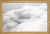 JUNIQE - Poster met houten lijst Above the Clouds -13x18 /Grijs & Wit