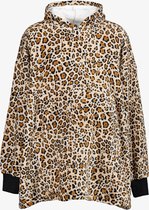 Thu!s hoodie blanket luipaardprint - Bruin