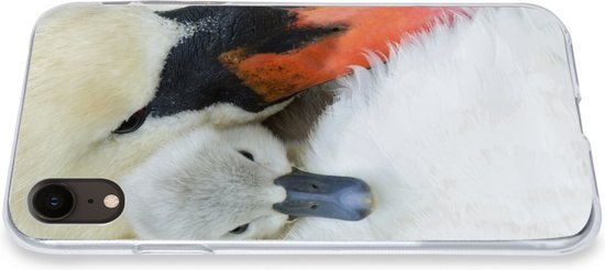 Coque iPhone XR - Cygne - Poussin - Macro - Coque de téléphone en Siliconen