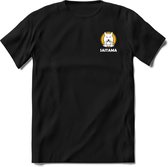 Saitama Mini Logo T-Shirt | Saitama Inu Wolfpack Crypto Ethereum kleding Kado Heren / Dames | Perfect Cryptocurrency Munt Cadeau Shirt