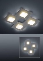 Bankamp DIAMOND Plafondlamp LED 4x8W/800lm Vierkant Antraciet