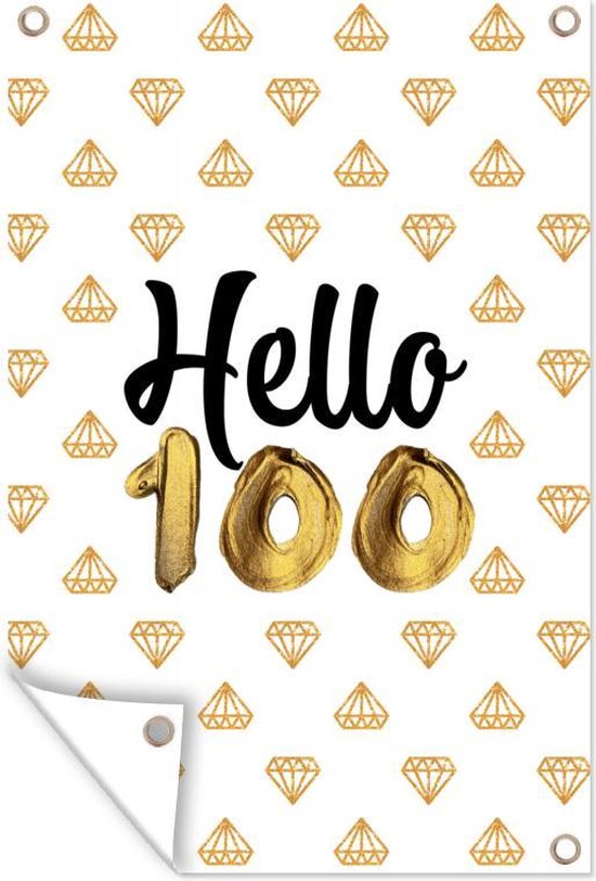 Kunze A014041001 Jubiläuszahl 100 It Haltedraht, 10 Stück, Gold, 8 X