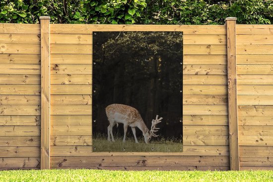 Décoration murale exterieur Cerf au pâturage - 120x160 cm