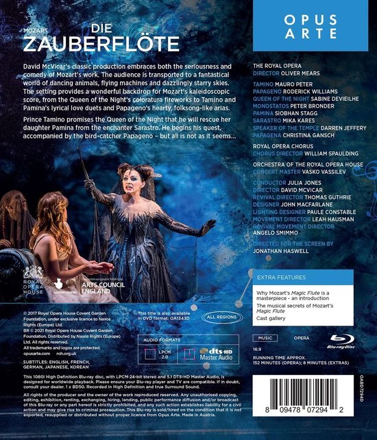 Royal Opera House Julia Jones - Die Zauberflöte (Blu-ray)