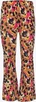 TwoDay meisjes flared broek met luipaardprint - Roze - Maat 122/128
