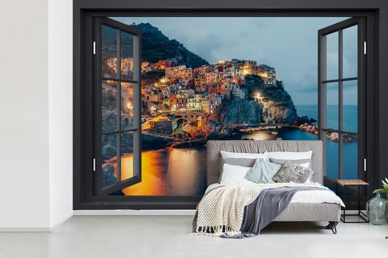 Papier peint - Papier peint photo murale Transparente - Italie - Mer - Largeur 450 cm x hauteur 300 cm