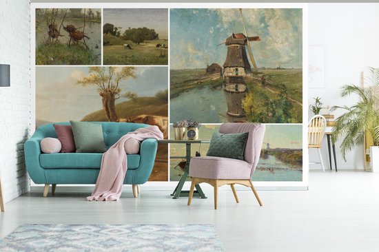 Papier peint - Collage de Papier peint photo - Pays- Nederland - Art - Largeur 360 cm x Hauteur 240 cm