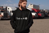 Dog Hair Don’t Care Schattig Hoodie,Grappige Hoodie,Unieke Cadeaus Voor Hondenliefhebbers,Kwaliteit Unisex Sweatshirt Met Capuchon,D004-001W, 4XL, Wit