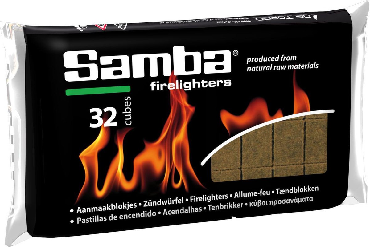 Samba Aanmaakblokjes Bruin (32 Stuks) - SAMBA