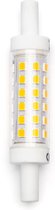 LED Lamp - Aigi Trunka - R7S Fitting - 5W - Helder/Koud Wit 6500K - Oranje - Glas - BSE