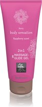 Massage- & Glide Gel 2 in 1 - Framboos - Drogist - Glijmiddelen - Drogisterij - Glijmiddel