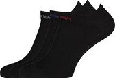 Calvin Klein herensokken Owen (3-pack) - onzichtbare vochtregulerende sokken - zwart met gekleurd logo - Maat: ONE SIZE