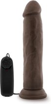 Dr. Skin - Dr. Throb Vibrator Met Zuignap 24 cm - Chocolate - Sextoys - Vibrators - Vibo's - Vibrator Nature