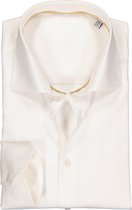 Ledub modern fit overhemd - beige twill - Strijkvrij - Boordmaat: 45