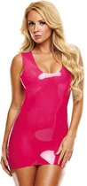 Latex Mini Jurkje - Roze - Sexy Lingerie & Kleding - Sexy Dameskleding