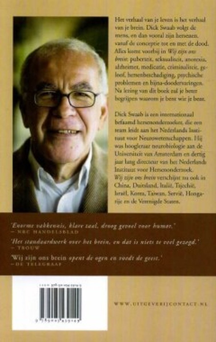 Wij zijn ons brein - back cover