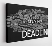 Word cloud - deadline - Modern Art Canvas - Horizontaal - 149796989 - 40*30 Horizontal