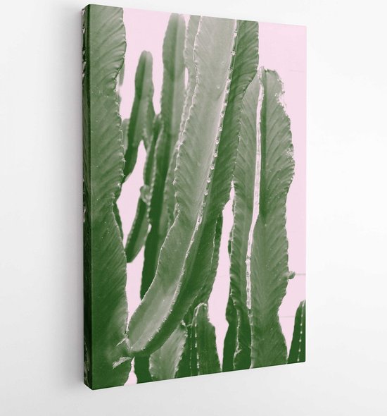 Abstracte botanische cactus cactus plant - Art - Verticaal - Vertical