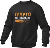 Crypto Kleding - Bitcoin Millionaire Loading - Trader - Investing - Investeren - Aandelen - Trui/Sweater