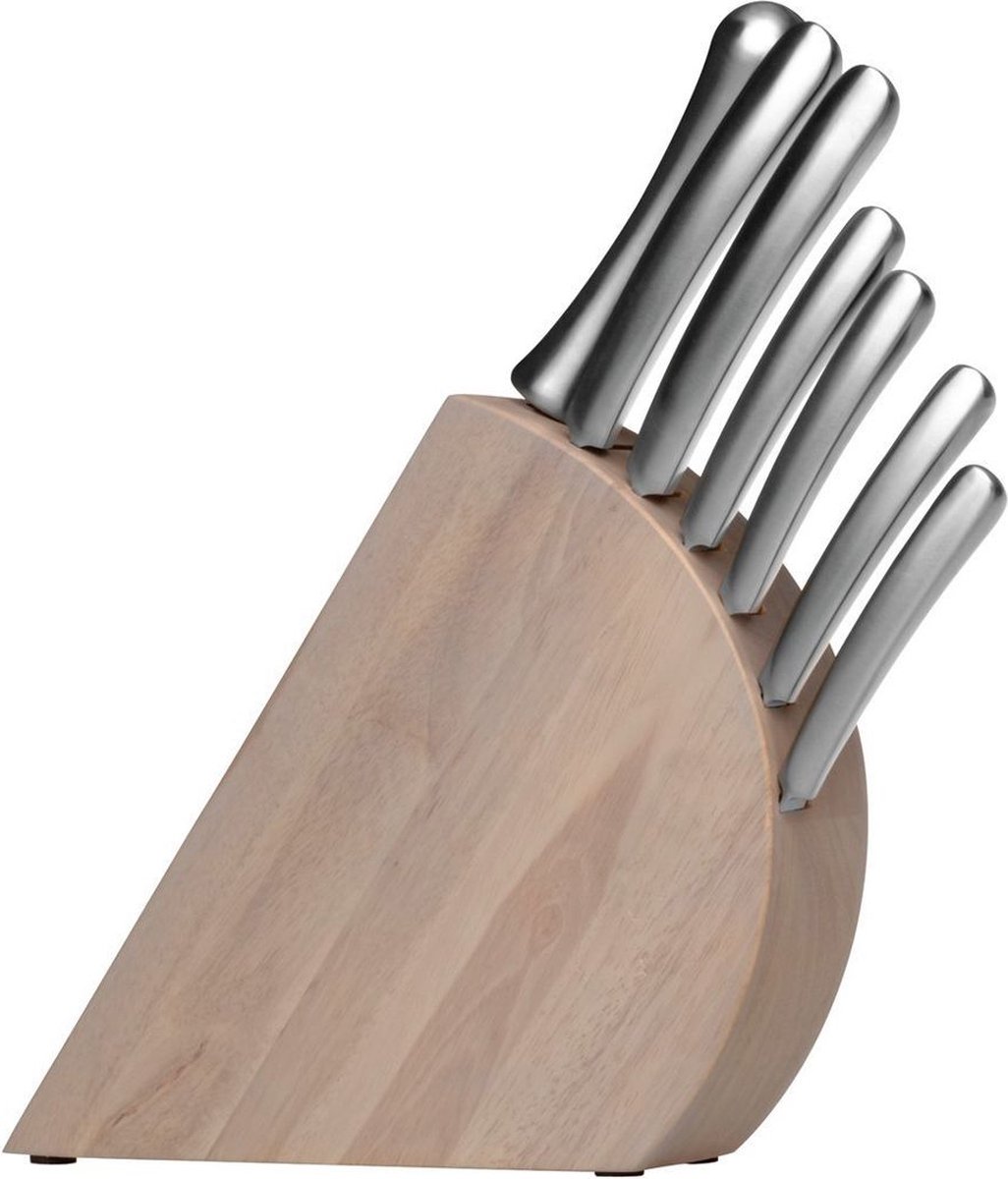 BergHOFF Essentials Messenblok met keukenmessen - holle handgrepen - 8-delig