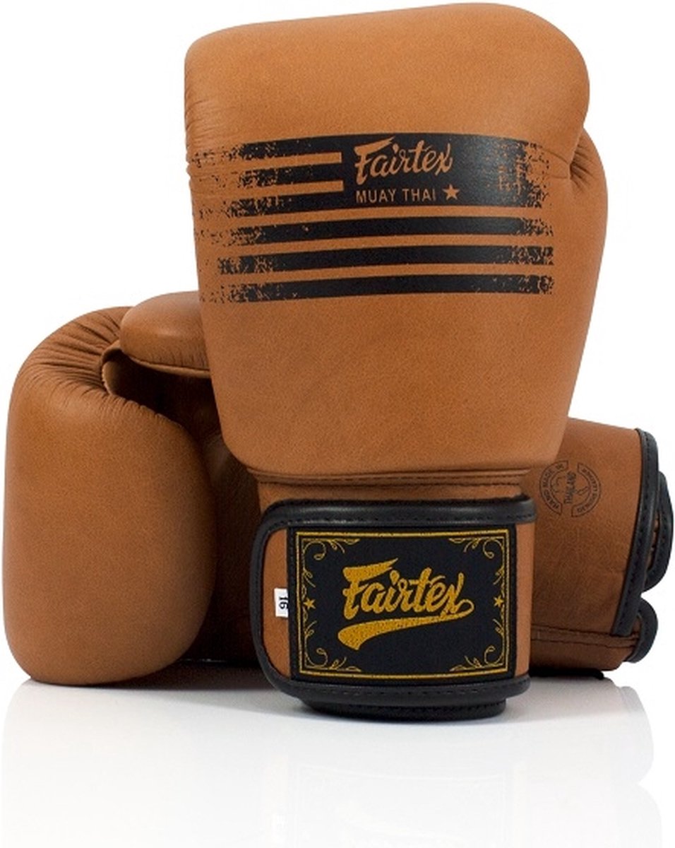 Fairtex (kick)bokshandschoenen Brown Legacy 10oz