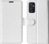 Samsung Galaxy M52 Hoesje - MobyDefend Wallet Book Case (Sluiting Achterkant) - Wit - GSM Hoesje - Telefoonhoesje Geschikt Voor Samsung Galaxy M52