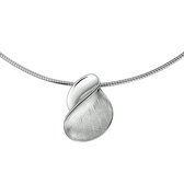 Collier Gescratcht Poli/mat 42 + 3 Cm