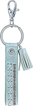 Sleutel/tas hanger leather strap - Blauw