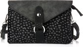 Schoudertasje round ring - Cheetah Black
