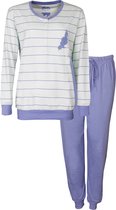 Medaillon dames pyjama Licht Blauw MEPYD1901A - Maten: 3XL