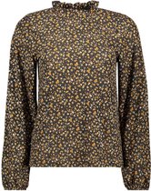 Jacqueline de Yong Blouse Jdysvan Faith L/s Top Jrs 15240512 Black/repeat Flow Dames Maat - S