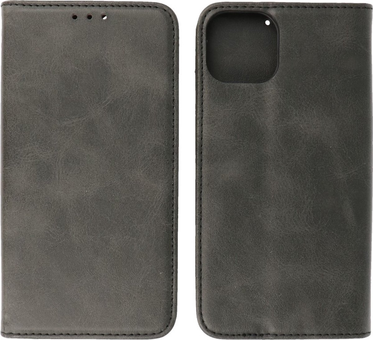 Hoesje Geschikt voor iPhone 13 Magnetisch Folio Book Case Hoesje Zwart