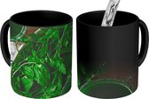 Magische Mok - Foto op Warmte Mok - Donkergroene rucola bladeren - 350 ML