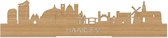 Standing Skyline Haarlem Bamboe hout - 40 cm - Woon decoratie om neer te zetten en om op te hangen - Meer steden beschikbaar - Cadeau voor hem - Cadeau voor haar - Jubileum - Verjaardag - Housewarming - Aandenken aan stad - WoodWideCities