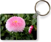 Sleutelhanger - Roze Madelief - Uitdeelcadeautjes - Plastic