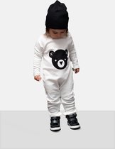 RG Unisex baby jumpsuit  wit 0-3 maanden Ecru