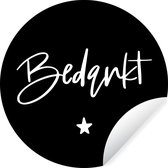 WallCircle - Muurstickers - Behangcirkel - Bedankt - Quotes - Spreuken - Collega - 80x80 cm - Muurcirkel - Zelfklevend - Ronde Behangsticker